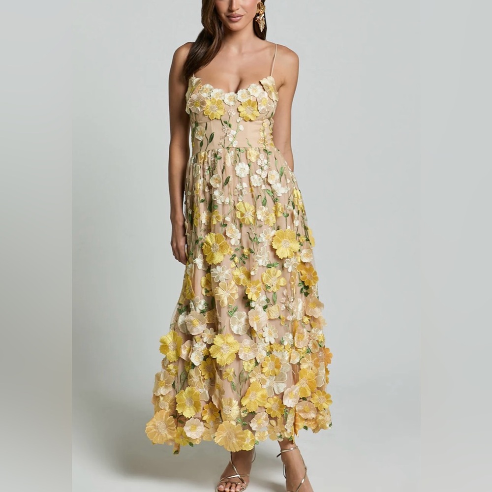 AMALIE Mia strappy floral dress